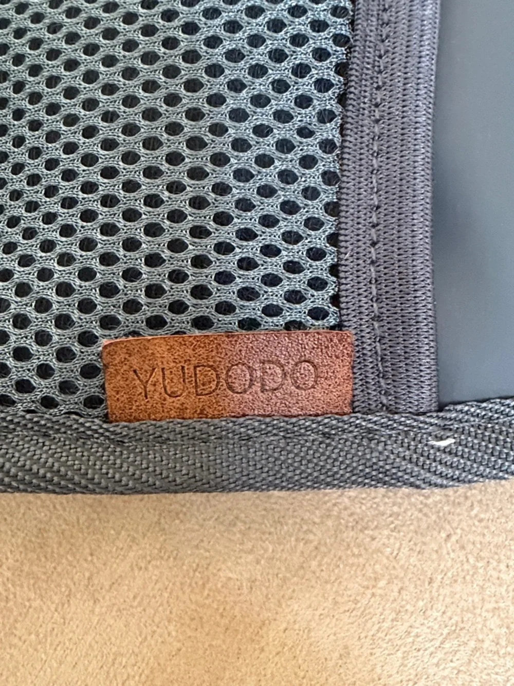 Yudodo Adjustable Gray & Black Pet Sling Carrier for Small Dogs and Cats